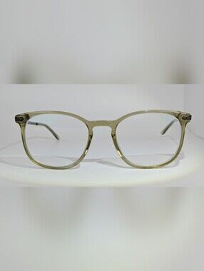 Savvy. Clear Round Olive Green Women's  Eyeglass Frames.